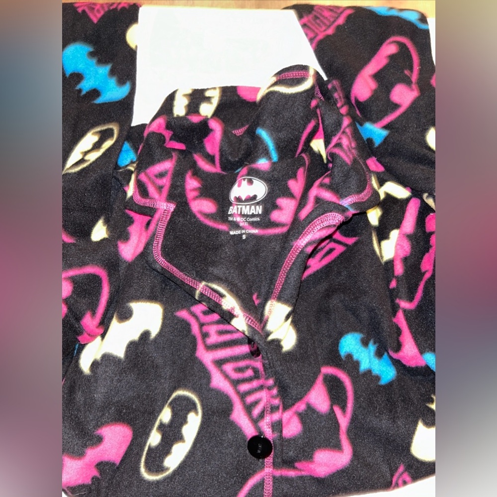 2 piece set Batgirl Pajamas sleepwear - Soft Fleece - Size small